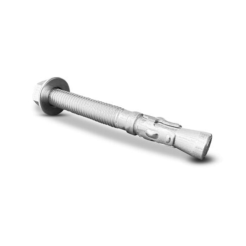 150 حزمة من مسامير التثبيت الخرسانية الإسفينية شديدة التحمل مقاس 1/2 بوصة × 4-1/2 بوصة للدعم الهيكلي لأرفف الآلات - مراسي توسيع فولاذية مقاومة للتآكل in Kuwait