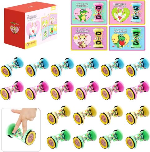 DG-Direct 28 Packs Valentine's Day Cards with Sticky Wall Climbing Men Ninja Toys, Kids Valentine Party Favor, Valentine's Day School Classroom Prizes, Valentine Exchange Gift in Kuwait