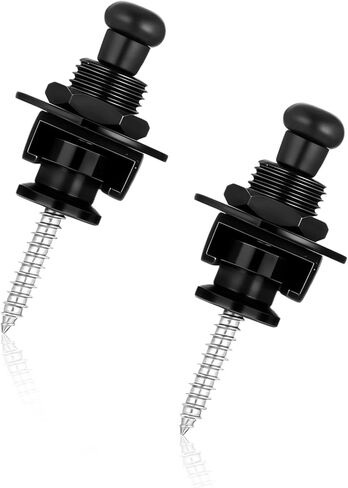 2 Pack Guitar Strap Locks Black Strap Locks Electric Guitar Bass Guitars for Electric Guitars in Kuwait