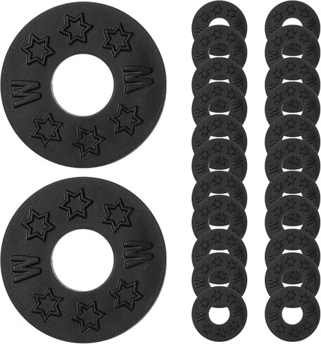 24 Pcs Guitar Strap Locks, Guitar Strap Holder Protector Block, Black Silicone Guitar Strap Blocks for Electric, Acoustic & Bass Guitars in Kuwait