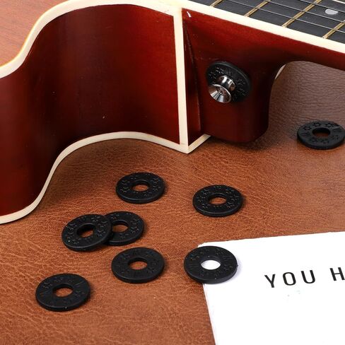 24 Pcs Guitar Strap Locks, Guitar Strap Holder Protector Block, Black Silicone Guitar Strap Blocks for Electric, Acoustic & Bass Guitars in Kuwait