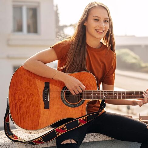 4 Pcs Gold Guitar Strap Buttons Gold Strap Buttons Acoustic Guitar with Mounting Screws Metal End Pins for Acoustic Electric Guitars Bass Ukulele in Kuwait