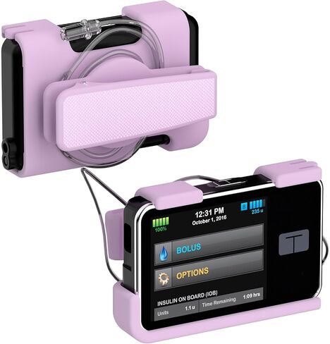 Tandem t:Slim X2 Pump Case with 360° Rotating Belt Clip, t Slim Pump Case Sturdy & Durable Clip, Insulin Pump Holder Compatible with t:Slim/t:Slim G4, Tandem Holster Accessories (Purple) in Saudi Arabia