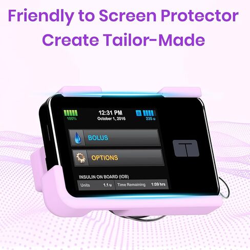 Tandem t:Slim X2 Pump Case with 360° Rotating Belt Clip, t Slim Pump Case Sturdy & Durable Clip, Insulin Pump Holder Compatible with t:Slim/t:Slim G4, Tandem Holster Accessories (Purple) in Saudi Arabia