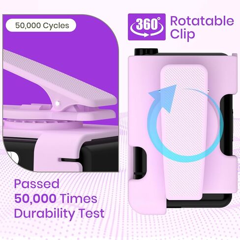 Tandem t:Slim X2 Pump Case with 360° Rotating Belt Clip, t Slim Pump Case Sturdy & Durable Clip, Insulin Pump Holder Compatible with t:Slim/t:Slim G4, Tandem Holster Accessories (Purple) in Saudi Arabia