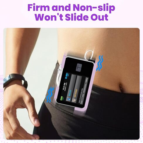 Tandem t:Slim X2 Pump Case with 360° Rotating Belt Clip, t Slim Pump Case Sturdy & Durable Clip, Insulin Pump Holder Compatible with t:Slim/t:Slim G4, Tandem Holster Accessories (Purple) in Saudi Arabia