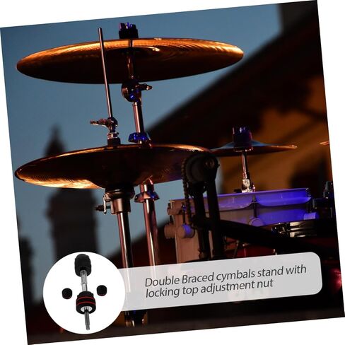 Milisten 1Set Standard Release Drum Cymbal Stacker Nuts for Jazz Drum Installation and Removal Durable Cymbal Fixing Parts in Saudi Arabia
