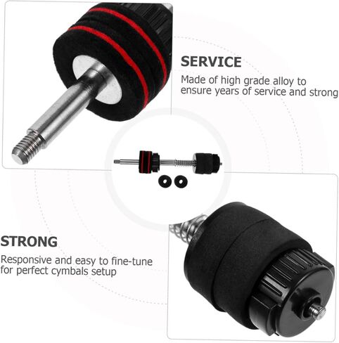 Milisten 1Set Standard Release Drum Cymbal Stacker Nuts for Jazz Drum Installation and Removal Durable Cymbal Fixing Parts in Saudi Arabia