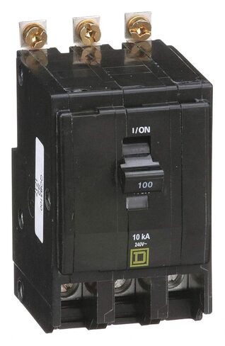 Square D - QOB3100 - Bolt On Circuit Breaker, 100 Amps, Number of Poles: 3, 240VAC AC Voltage Rating in Saudi Arabia