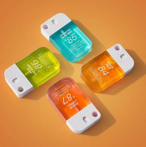 Wish Hydrating Fragrance Mist, Tropical Quad Set (Mango, Bergamot, Pistachio, Lychee), 1.5 FL. OZ. Travel Size (Set of 4) in Kuwait