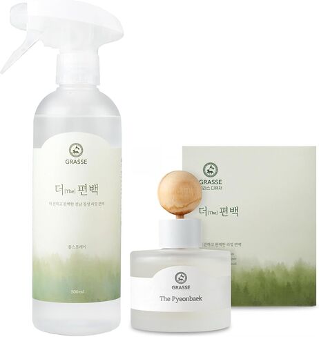 Bullsone Grasse The Hinoki Cypress Spray Diffuser Set, Relaxing Aromatherapy Deodorizer Mist with Frorest Essential Oils in Kuwait