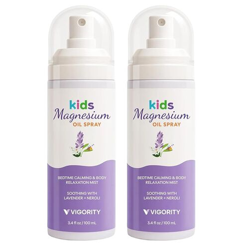 Kids Magnesium Sleep Spray with Lavender & Neroli – Calming Bedtime Mist for Legs, Feet & Body – Gentle Magnesium Oil Spray for Kids – Aromatherapy Pillow & Room Spray for Relaxation & Comfort in Kuwait
