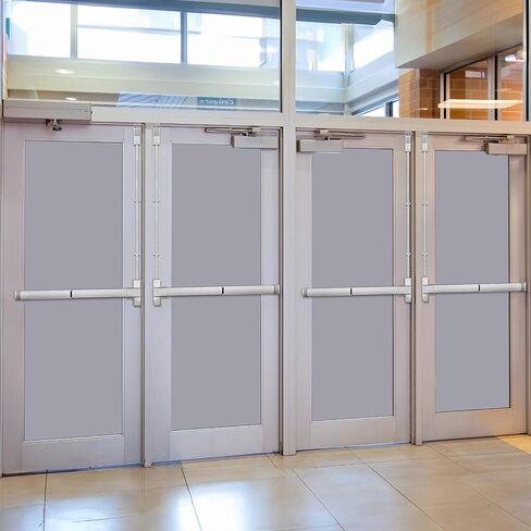 BEAMNOVA 26.7in Metallic + 26.7in Black Vertical Rod Door Panic Bar Exit Device Commercial Door Push Lock Set in Saudi Arabia