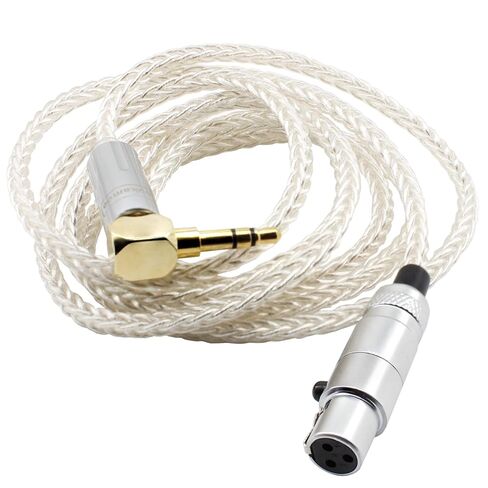 youkamoo 3.5mm الزاوية اليمنى الذكور 8 Core Silver Plated Plated Praded Upgrade Cable متوافق مع AKG Q701 K240 K240S K702 K141 K171 K181 K271S M220 Pioneer HDJ-2000 Headphones 1.22M in Saudi Arabia