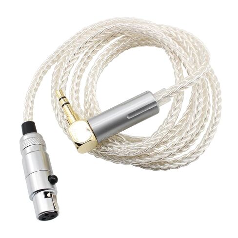 youkamoo 3.5mm الزاوية اليمنى الذكور 8 Core Silver Plated Plated Praded Upgrade Cable متوافق مع AKG Q701 K240 K240S K702 K141 K171 K181 K271S M220 Pioneer HDJ-2000 Headphones 1.22M in Saudi Arabia