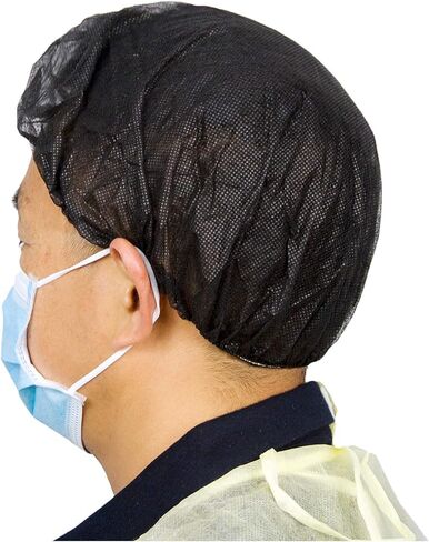 Cleaing Disposable Bouffant Caps, 24 Inches Hair Nets for Food Service Workers, Nurses, Salon Use in Saudi Arabia