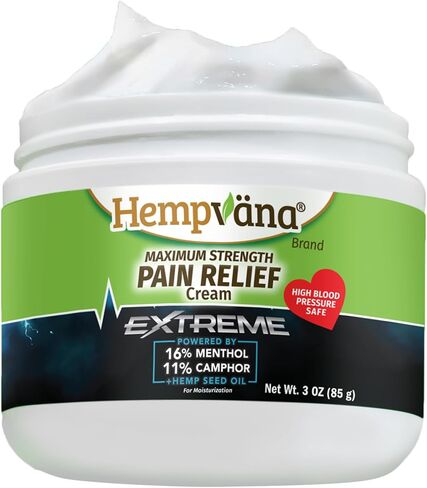 كريم هيمبفانا الشديد لتخفيف الآلام، كما رأينا على شاشة التلفزيون، تخفيف مكثف مدعوم بأقصى قدر من القوة 16% المنثول و11% الكافور، وزيت بذور القنب من أجل عدم الراحة السريعة للعضلات والمفاصل والظهر، صنع في الولايات المتحدة الأمريكية in Kuwait