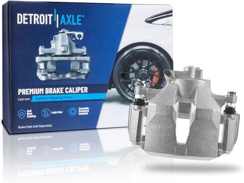 Detroit Axle - 2pc Front Brake Calipers for 2001-2007 Toyota Sequoia 2000-2006 Tundra Disc Brake Calipers 2002 2003 2004 2005 2006 Replacement Brake Calipers Assembly in Saudi Arabia