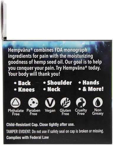 كريم هيمبفانا الشديد لتخفيف الآلام، كما رأينا على شاشة التلفزيون، تخفيف مكثف مدعوم بأقصى قدر من القوة 16% المنثول و11% الكافور، وزيت بذور القنب من أجل عدم الراحة السريعة للعضلات والمفاصل والظهر، صنع في الولايات المتحدة الأمريكية in Kuwait