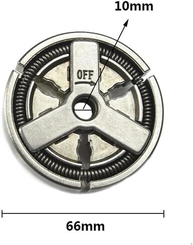 1pcs Clutch Drum 66x10mm Compatible With Garden Tool Parts Chainsaw Models 4500 5200 5800 Type 1G724-97012 in Saudi Arabia