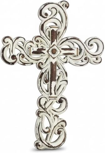 Comfy Hour Faith and Hope Collection Wall Hanging Cross (White) in Saudi Arabia