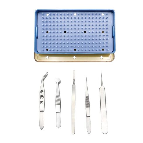 Stellmacher Ophthalmic Ocular Surface Starter Kit, 5-Piece Reusable Stainless Steel Instruments with Autoclavable Tray for Professional Use (5 Pcs) in Kuwait