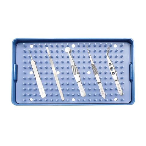 Stellmacher Ophthalmic Ocular Surface Starter Kit, 5-Piece Reusable Stainless Steel Instruments with Autoclavable Tray for Professional Use (5 Pcs) in Kuwait