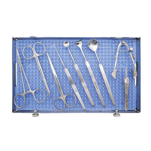 Stellmacher Ophthalmic Enucleation Set, 10-Piece Reusable Stainless Steel Instruments with Sterilization Tray for Eye Procedures (10 Pcs) in Kuwait