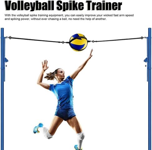 حزام تدريب الكرة الطائرة مكون من قطعتين - مدرب سبايك، أشرطة من النيوبرين قابلة للتعديل للكرة الطائرة الداخلية والشاطئية in Kuwait