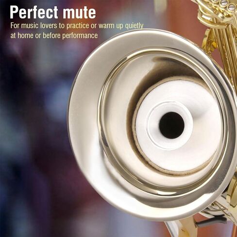 Tenor Saxophone Practice Mute Silencer - Silent Aluminum Sax Sound Mute Dampener Tenor Sax Dampener for Quiet Practice(One Pcs) in Saudi Arabia