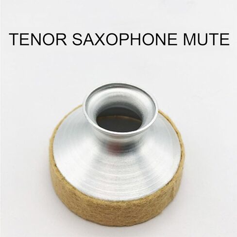 Tenor Saxophone Practice Mute Silencer - Silent Aluminum Sax Sound Mute Dampener Tenor Sax Dampener for Quiet Practice(One Pcs) in Saudi Arabia