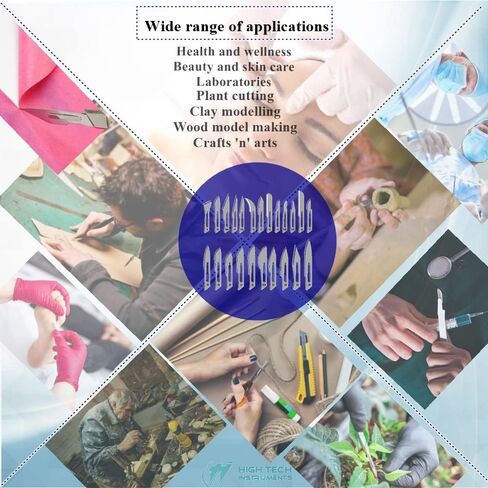 100 Pcs Box of Sterile Carbon Steel Blades #10 Comes in Individually Wrapped Packing for Multipurpose Use - Cutting, Sculpting, Repairing in Saudi Arabia