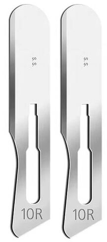 10R Dermaplaning Blades 100 Pack– Sterile Stainless Steel Scalpel Blade #10R – Scalpel Blades for Dermaplane Facial, Dermaplaning for Women & Men | Beauty Tools for Estheticians | Individually Wrapped in Saudi Arabia