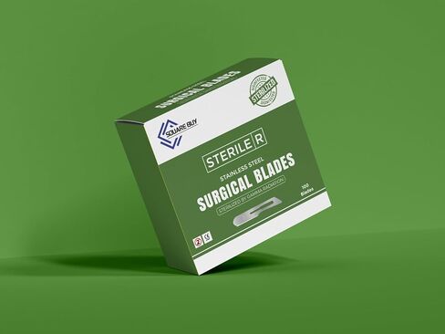 10R Dermaplaning Blades 100 Pack– Sterile Stainless Steel Scalpel Blade #10R – Scalpel Blades for Dermaplane Facial, Dermaplaning for Women & Men | Beauty Tools for Estheticians | Individually Wrapped in Saudi Arabia