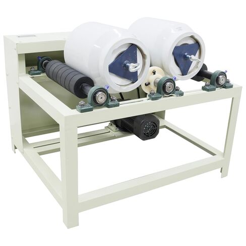 2 * 5L Laboratory Ball Mill Grinder 220V with Dual Ceramic Tanks & Alumina Balls, Adjustable Speed (50-80 RPM) Timer for Dry/Wet Grinding, Mixing Inks, Glazes, Minerals, Nano-Materials in Saudi Arabia