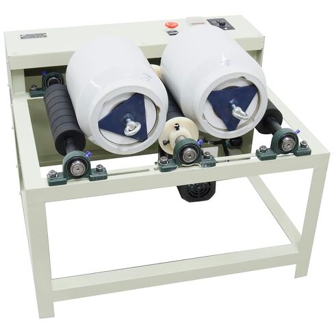 2 * 5L Laboratory Ball Mill Grinder 220V with Dual Ceramic Tanks & Alumina Balls, Adjustable Speed (50-80 RPM) Timer for Dry/Wet Grinding, Mixing Inks, Glazes, Minerals, Nano-Materials in Saudi Arabia