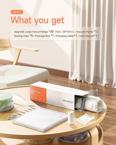 Filament Storage Bags with Auto Pump - Upgraded 30 Extra Large Filament Bags (14.9 * 13 inch) Plus 30 Desiccants and 5 Clips - Extra Large Filament Vacuum Bags Designed for Bambulab Reusable Spool in Saudi Arabia