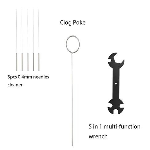 مجموعة أدوات الطابعة ثلاثية الأبعاد لمختبر بامبو X1/X1C/X1E/P1P/P1S، مجموعة أدوات الصيانة الشائعة مع ممسحة الفوهة، كزة السداد، جورب السيليكون، أنبوب PTFE، مفتاح ألين، مفك براغي، لإزالة الطباعة ثلاثية الأبعاد والتنظيف in Kuwait