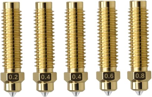 2 Pack 0.4MM Centauri Carbon Hotend with Brass Hardened Steel Nozzle, 3D Printer Print Head Extruder Part for Elegoo CC/CC2 Accessories with Extra 2 Silicone Covers and 2 Nozzle Cleaners in Kuwait