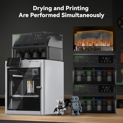 Sunlu AMS Heater Upgrade for Bambu Lab AMS,Add Active Drying Function to Your AMS,Prevent Wet 3D Printer Filament & Clogs,Enables Drying while Printing,Easy Plug & Play Installation (AMS Not Included) in Kuwait