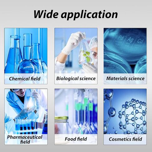 JARYANNNIX 20L Jacketed Reactor, Laboratory Glass Reactor, Lab Double-Layer Chemical Reaction Vessel with Digital Display, Glass Reaction Kettle for Chemistry Distillation, 50-500RPM in Kuwait