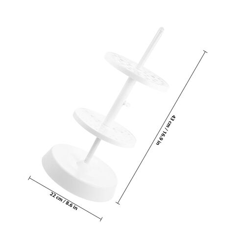 GALPADA Plastic Pipette Holder Round Rack with Scale, Laboratory Micropipette Stand for Lab Equipment, Vertical Pipette Bracket for Scientific Supply in Saudi Arabia