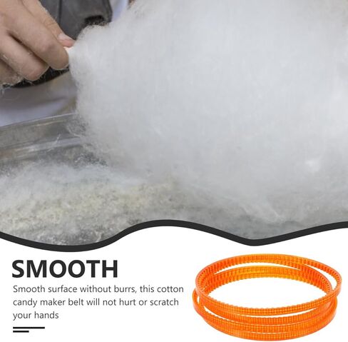 TIDTALEO Cotton Candy Maker Replacement Belts 4.52X4.52X0.19In Plastic Candy Diy Machine Spare Parts Set of 4 for Commercial and Home Use Smooth Surface in Saudi Arabia