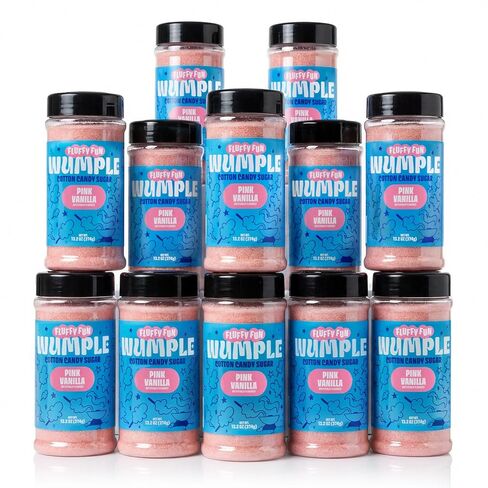 سكر حلوى القطن بالفانيليا الوردية - سكر الخيط المنكه لآلات حلوى القطن، مزيج رقيق جاهز للاستخدام - مثالي للحفلات والكرنفالات والمناسبات - عبوة من 12 قطعة (الفانيليا الوردية -13.2 أونصة) in Kuwait