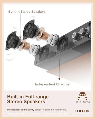 Vinyl Record Player Turntable Bluetooth with Built-in Upgraded Stereo Speakers, 3-Speed Belt-Drive LP Player & Turntable with Adjustable Counterweight, RCA Out/AUX-in, Natural Wood in Kuwait