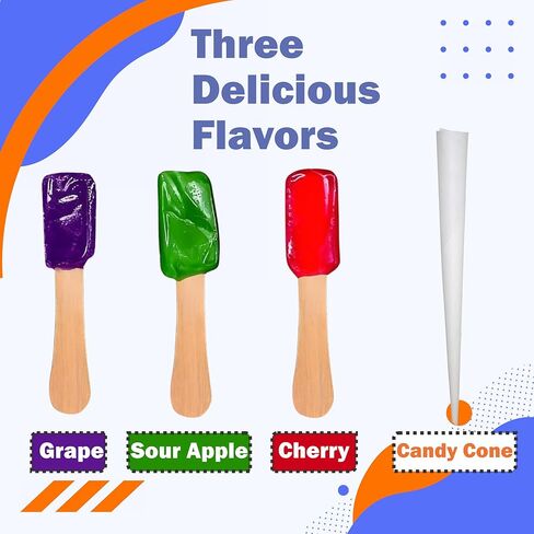 Concession Essentials Cotton Candy Kit, 100 Cones, 4 Flavored Sugars, 54 Flavor Spoons in Kuwait