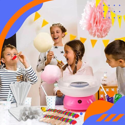 Concession Essentials Cotton Candy Kit, 100 Cones, 4 Flavored Sugars, 54 Flavor Spoons in Kuwait