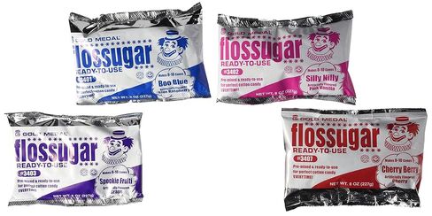 Concession Essentials Cotton Candy Kit, 100 Cones, 4 Flavored Sugars, 54 Flavor Spoons in Kuwait