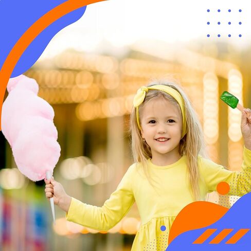 Concession Essentials Cotton Candy Kit, 100 Cones, 4 Flavored Sugars, 54 Flavor Spoons in Kuwait