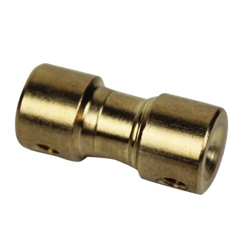 1PC Miniature Brass Rigid Coupling for Transmission Component Aircraft Car Model Accessory Stepper Motor Shaft Connector(3 X 6) in Saudi Arabia